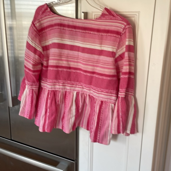 Cotton peplum top, size lX, NWT - Picture 2 of 3